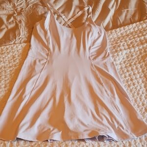 White Skort Romper/workout Dress Size Small